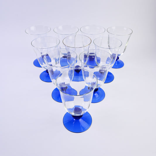 Cobalt Blue Short Glasses Set