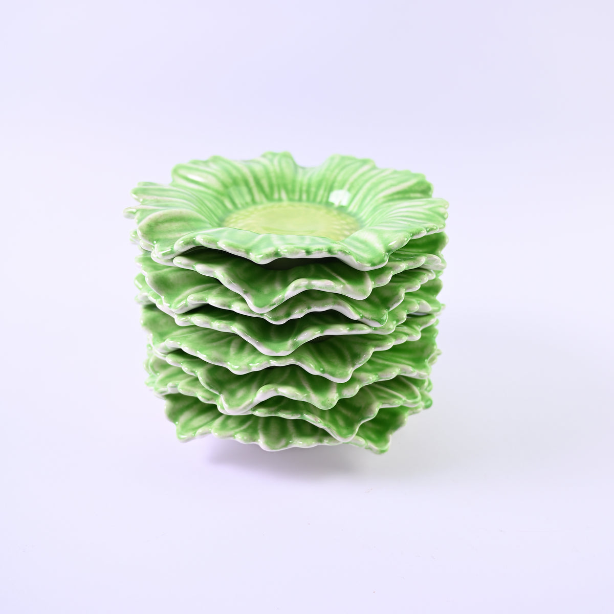 Green Daisy Plates