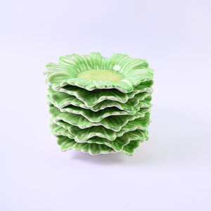 Green Daisy Plates