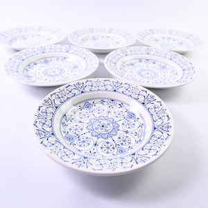Set of 6 Italian mosaic Plates