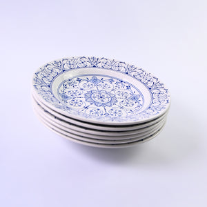 Set of 6 Italian mosaic Plates