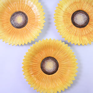 Set of 6 Sunflower Plates