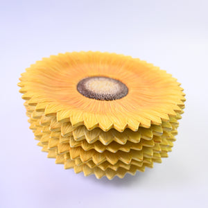 Set of 6 Sunflower Plates