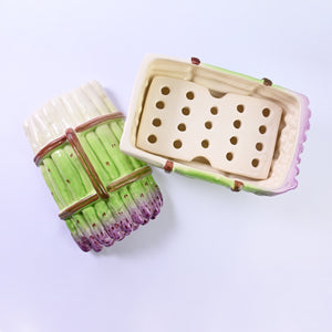 Asparagus Serving Bowl and Draining Tray