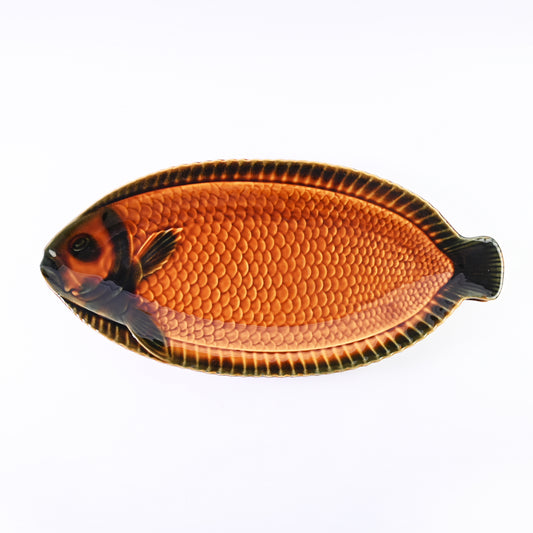 Large Brown Fish Serving Platter