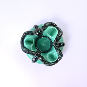 Molded Rope Ceramic Ashtray