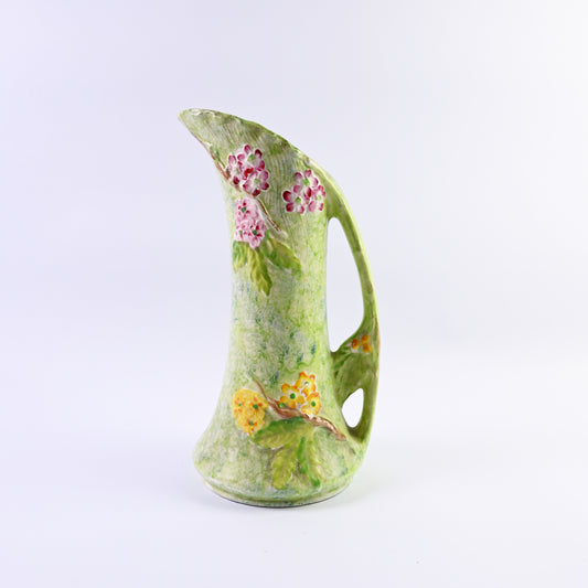 Green Floral Pitcher