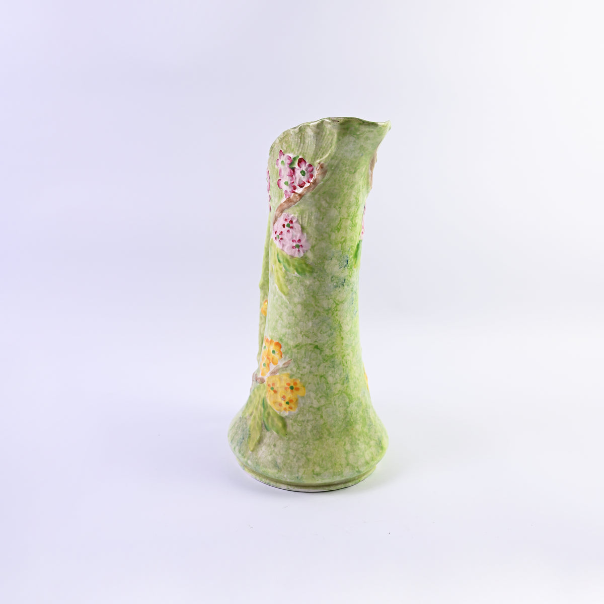 Green Floral Pitcher