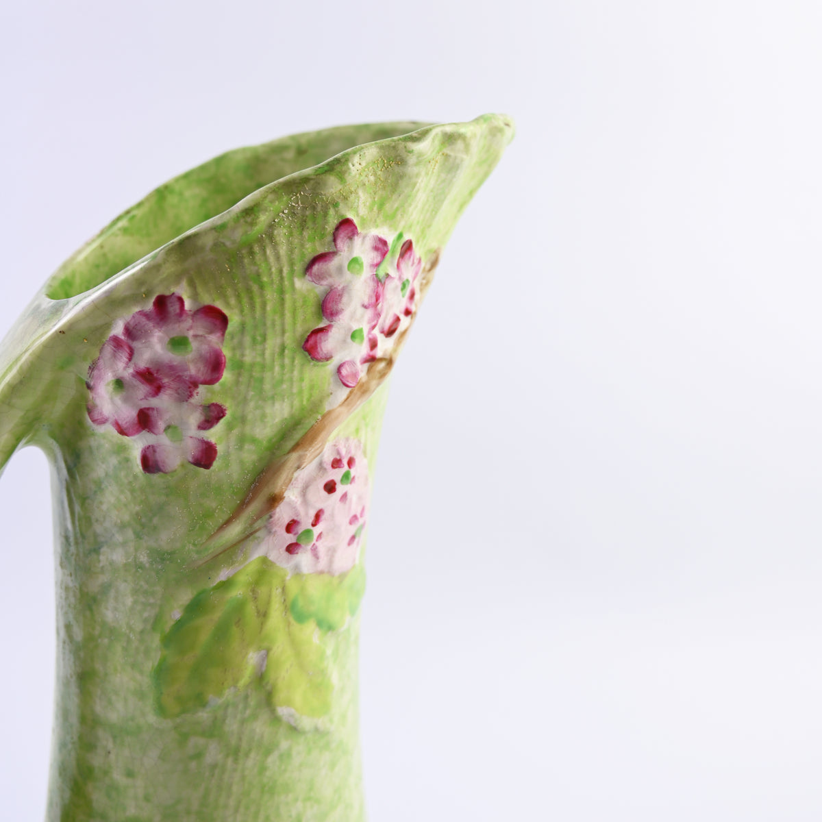 Green Floral Pitcher