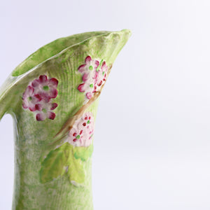Green Floral Pitcher