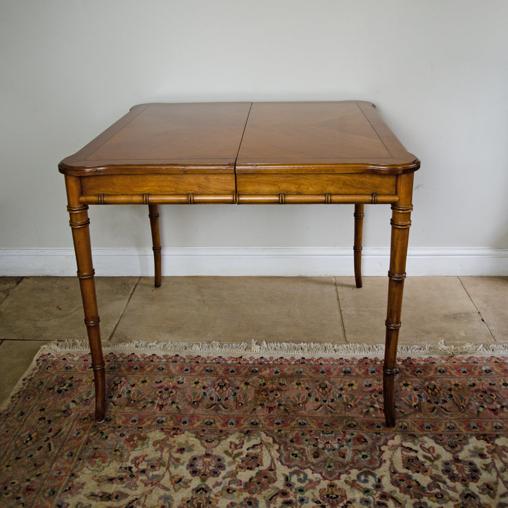 19th Century Elegant French Faux Bamboo Table