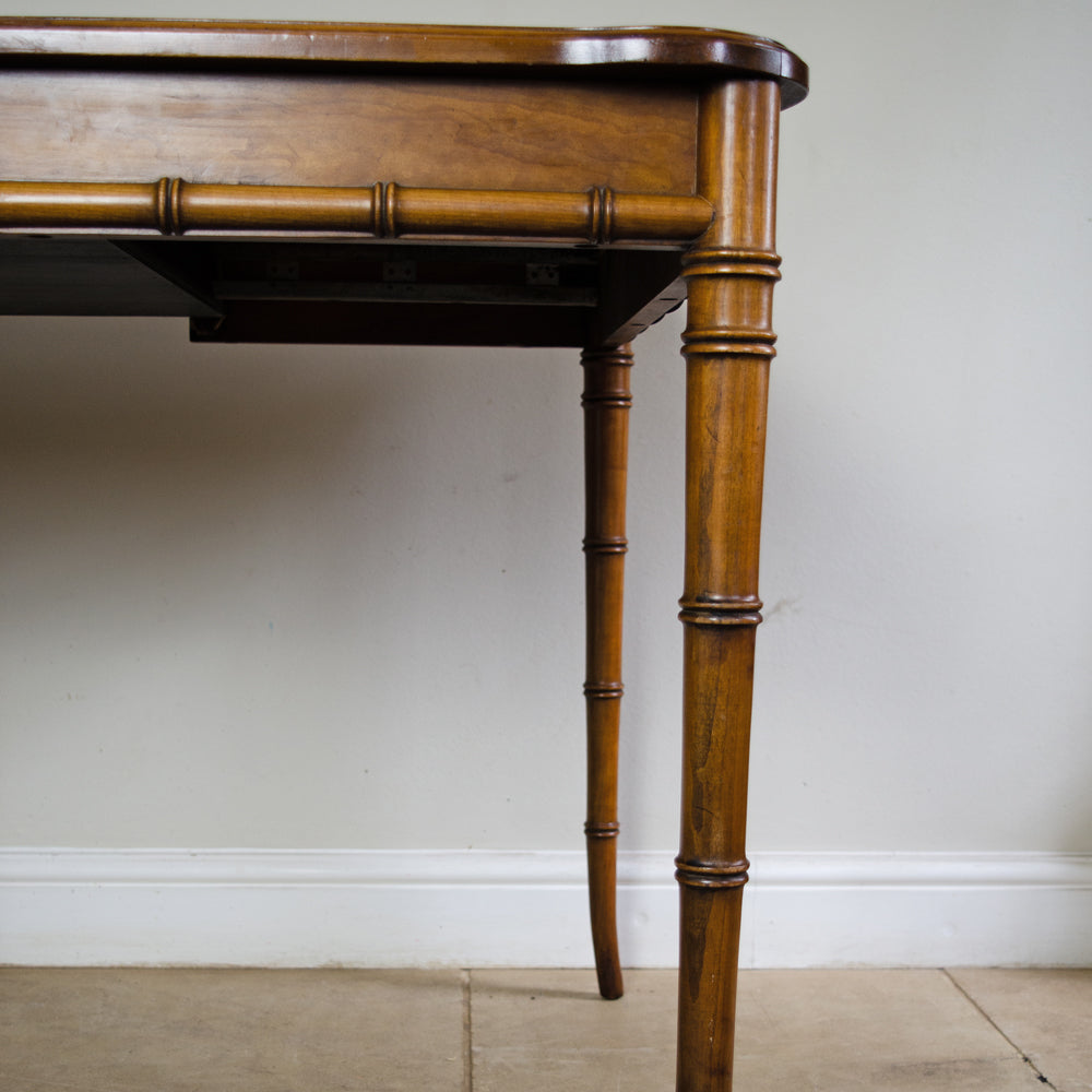 19th Century Elegant French Faux Bamboo Table