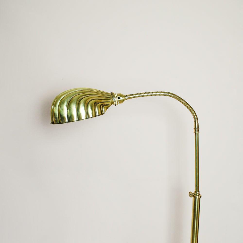 Art Deco Large Clam Floor Lamp
