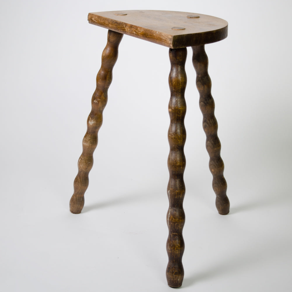 French Rustic Bobbin Stool