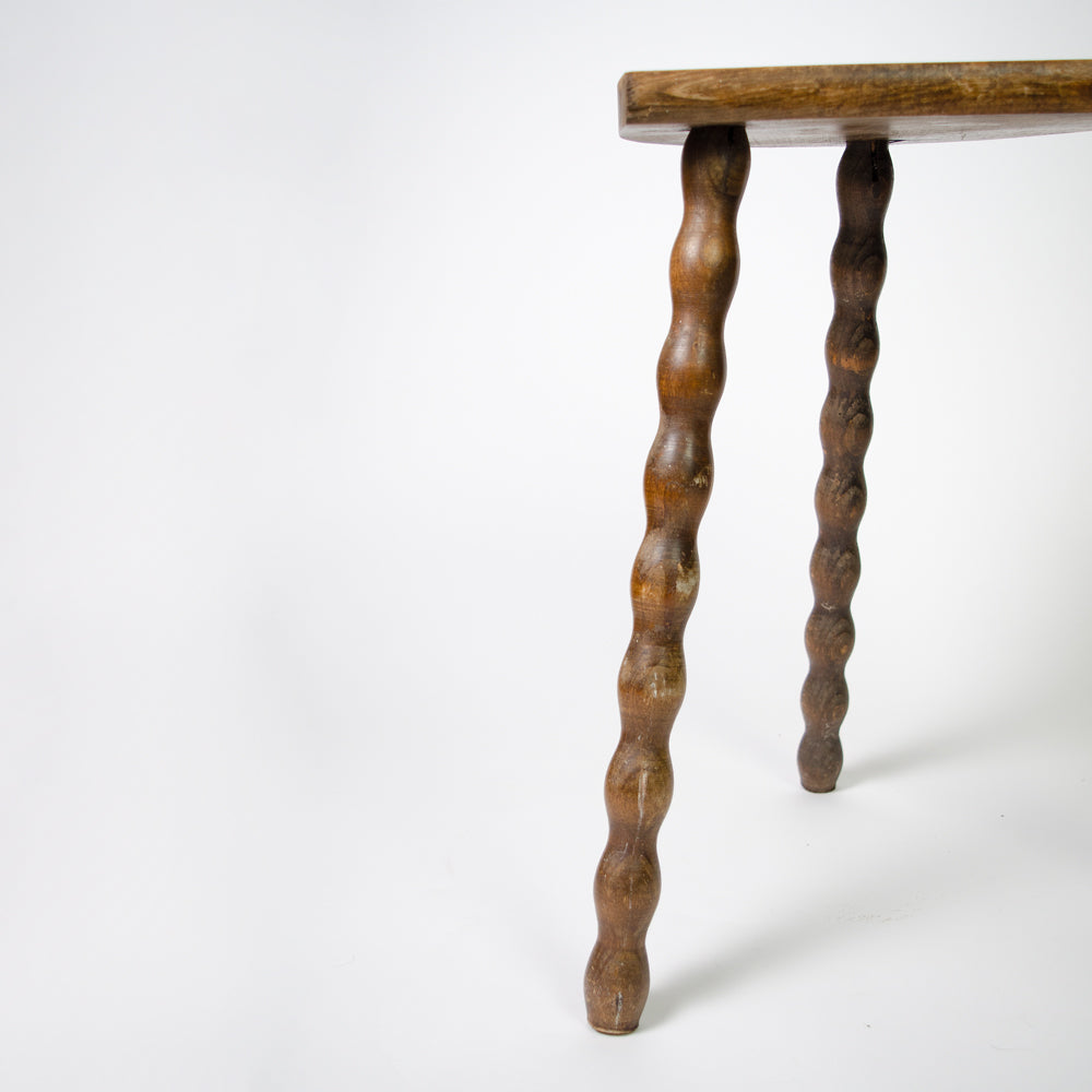 French Rustic Bobbin Stool