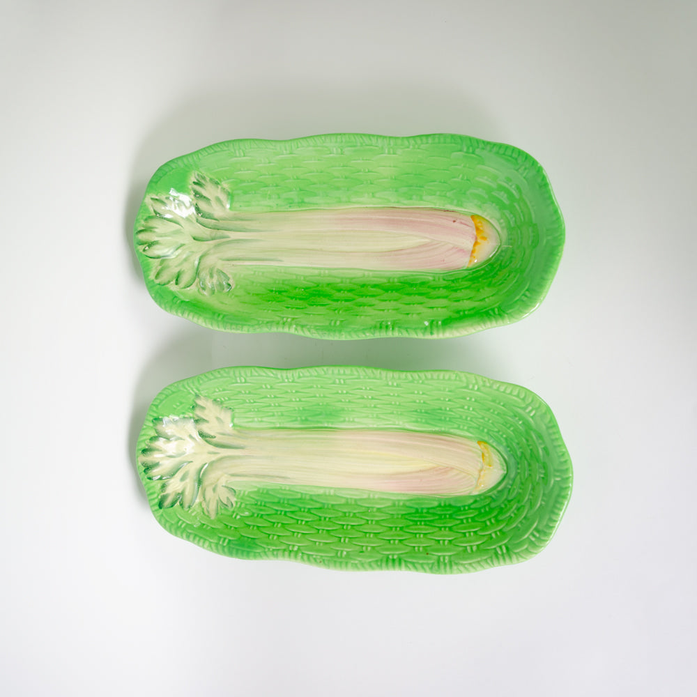 Pair of Celery Serving Dishes