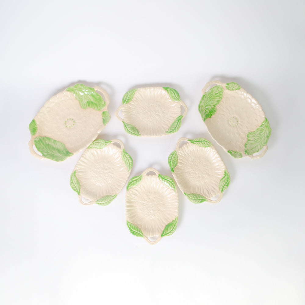 Vintage Leaf Plate Set