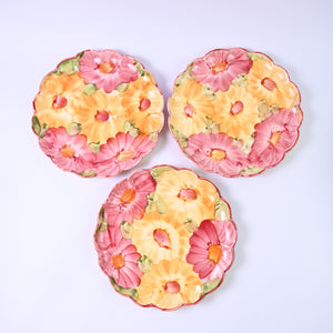 Colourful Flower Plates