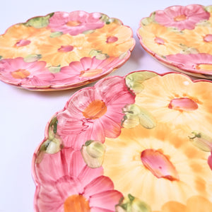 Colourful Flower Plates