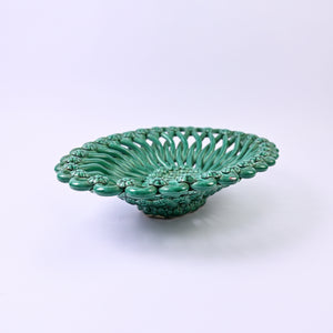 Large Lattice Oval Bowl