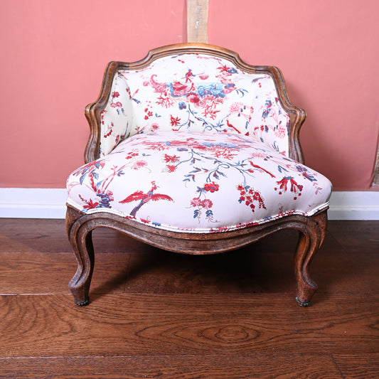 Small Floral Lounge Chair
