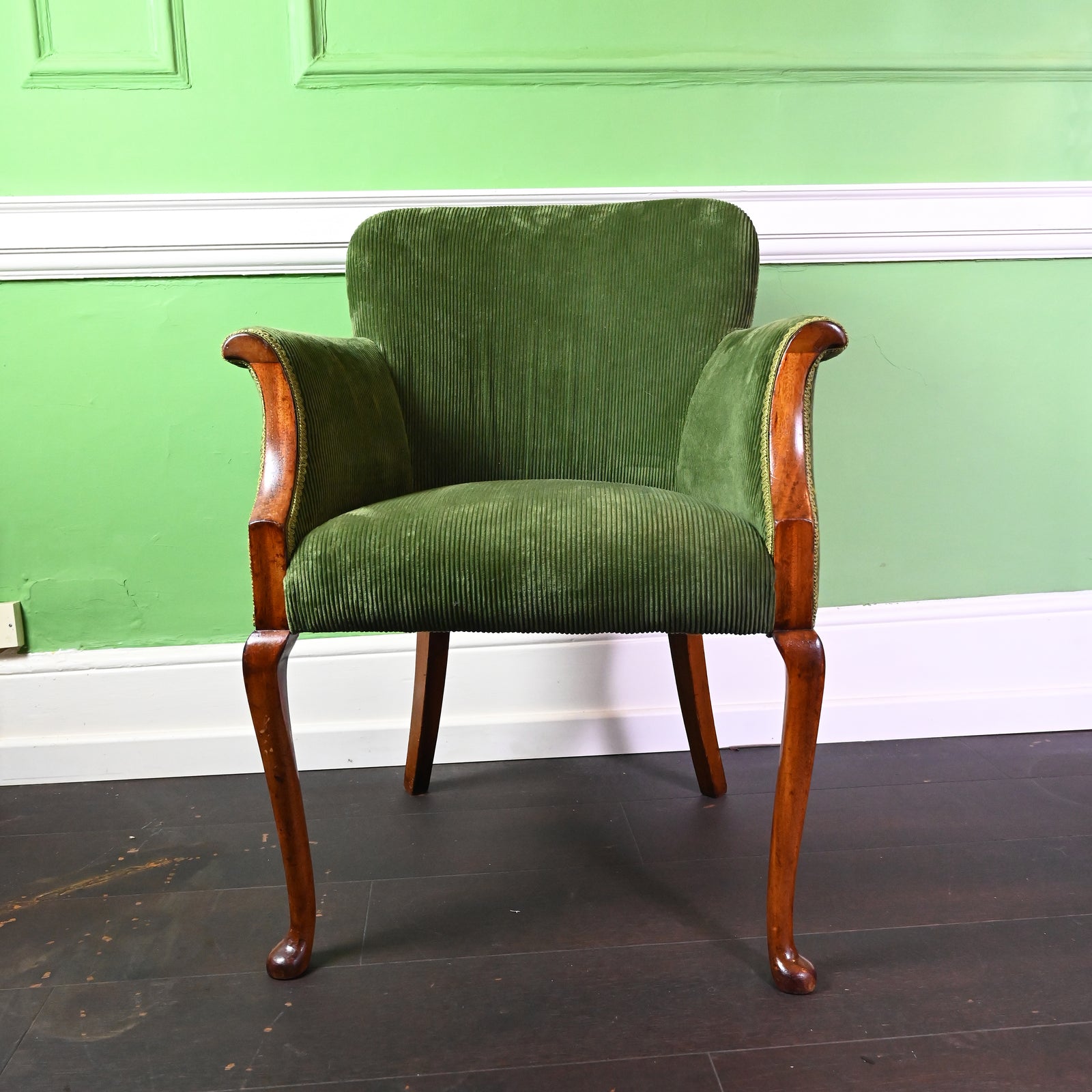 Green Corduroy Chair