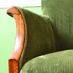 Green Corduroy Chair