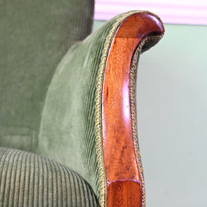 Green Corduroy Chair