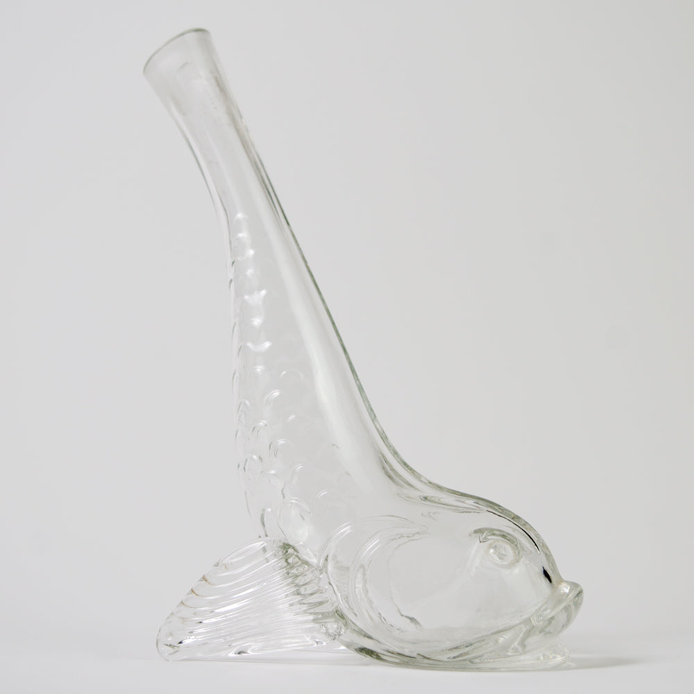 Vintage Glass Koi Carp Vase