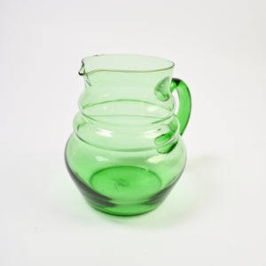 Green Uranium Glass Pitcher