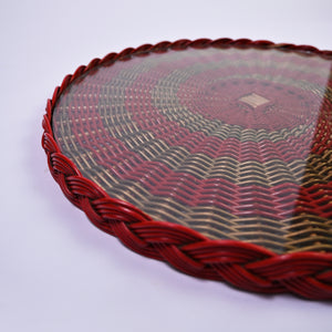 Red Weave Tray