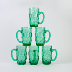 Set Emerald Green Beer Mugs