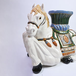 Glazed Horse Jardiniere