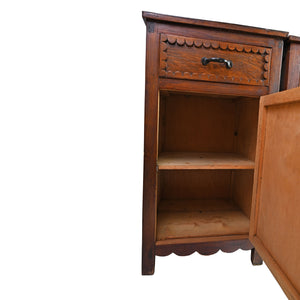 Pair of Scallop Detail Bedside Tables