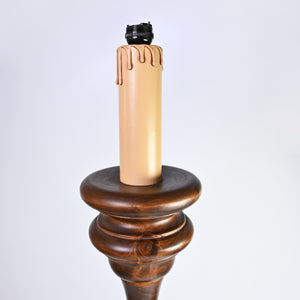 Dark Wood Floor Lamp