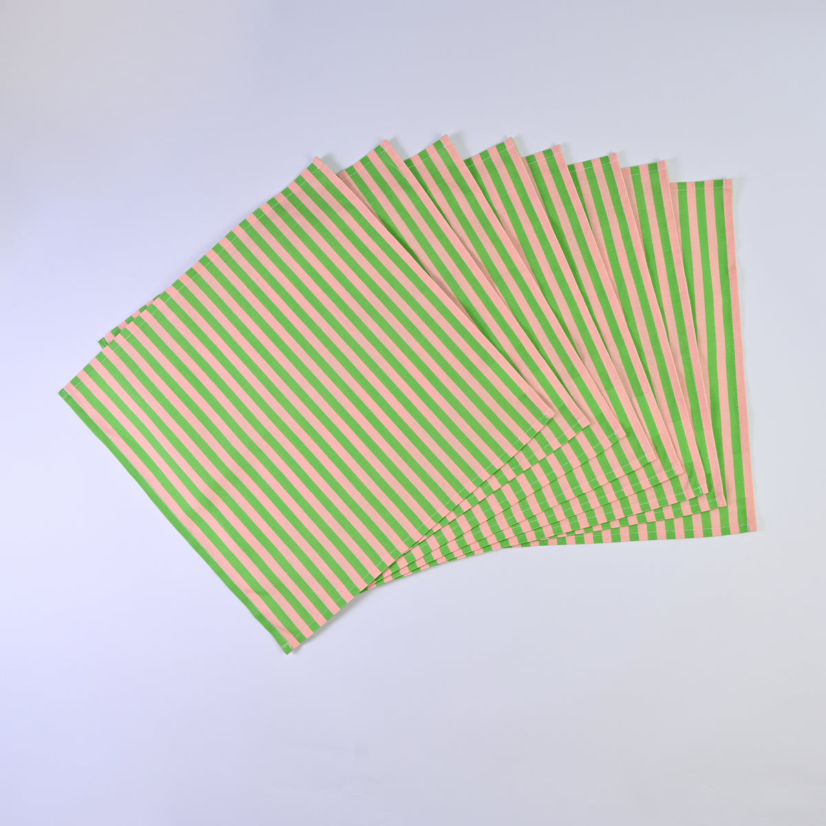 Luxury Natural Cotton Linen Striped Napkins