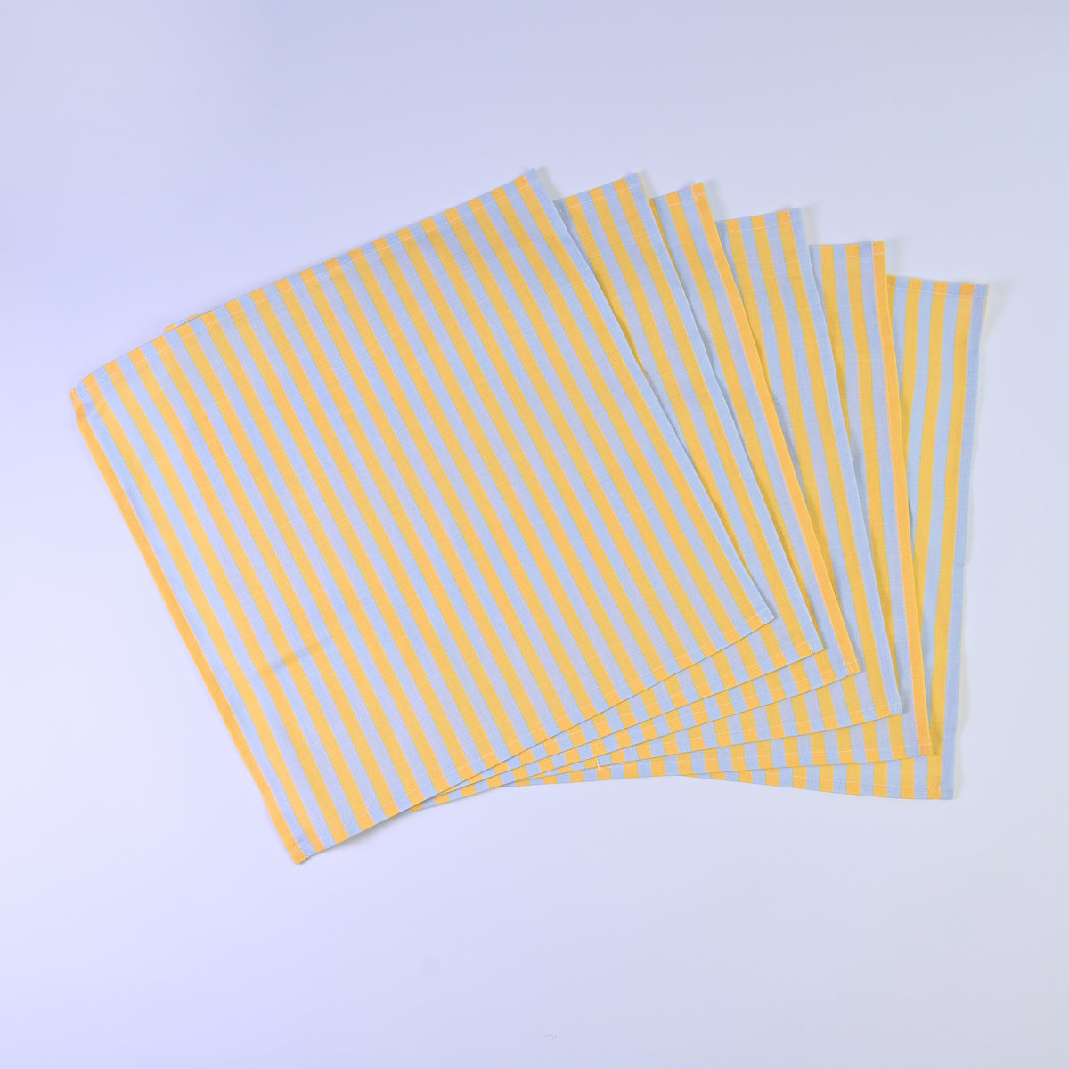 Luxury Natural Cotton Linen Striped Napkins