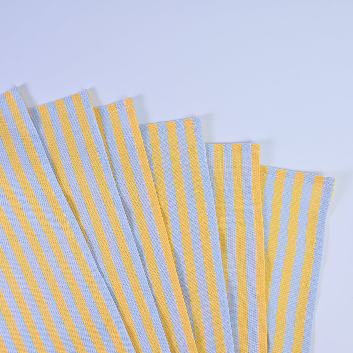 Luxury Natural Cotton Linen Striped Napkins