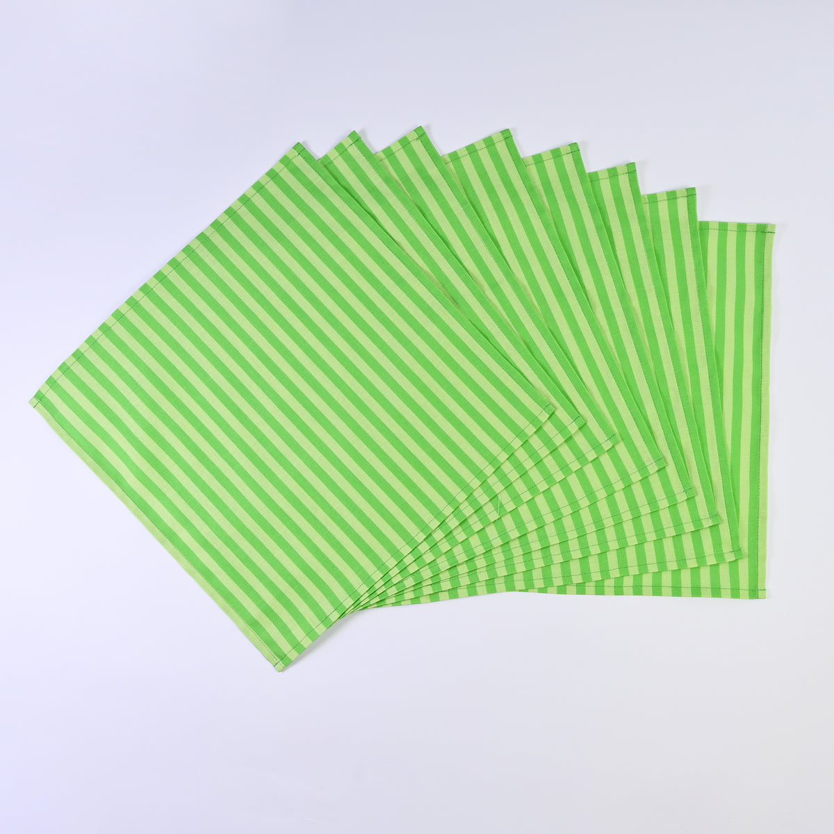 Luxury Natural Cotton Linen Striped Napkins