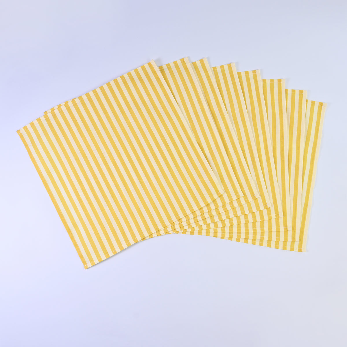 Luxury Natural Cotton Linen Striped Napkins