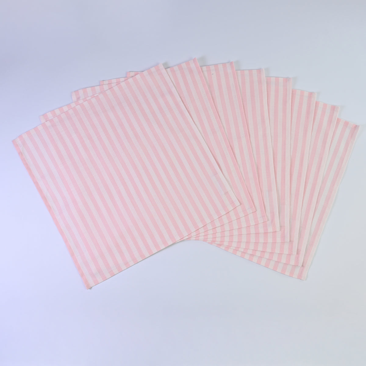 Luxury Natural Cotton Linen Striped Napkins