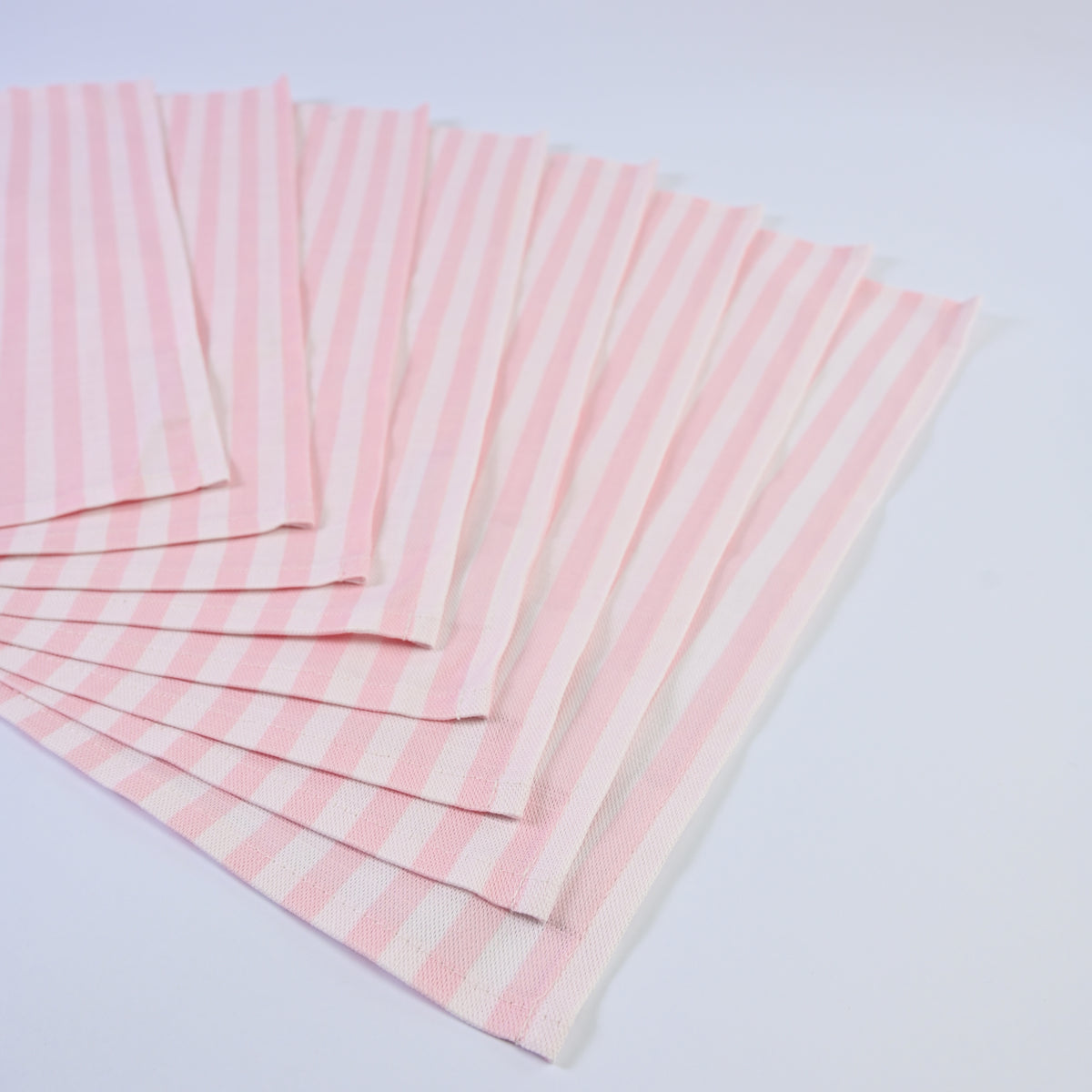 Luxury Natural Cotton Linen Striped Napkins