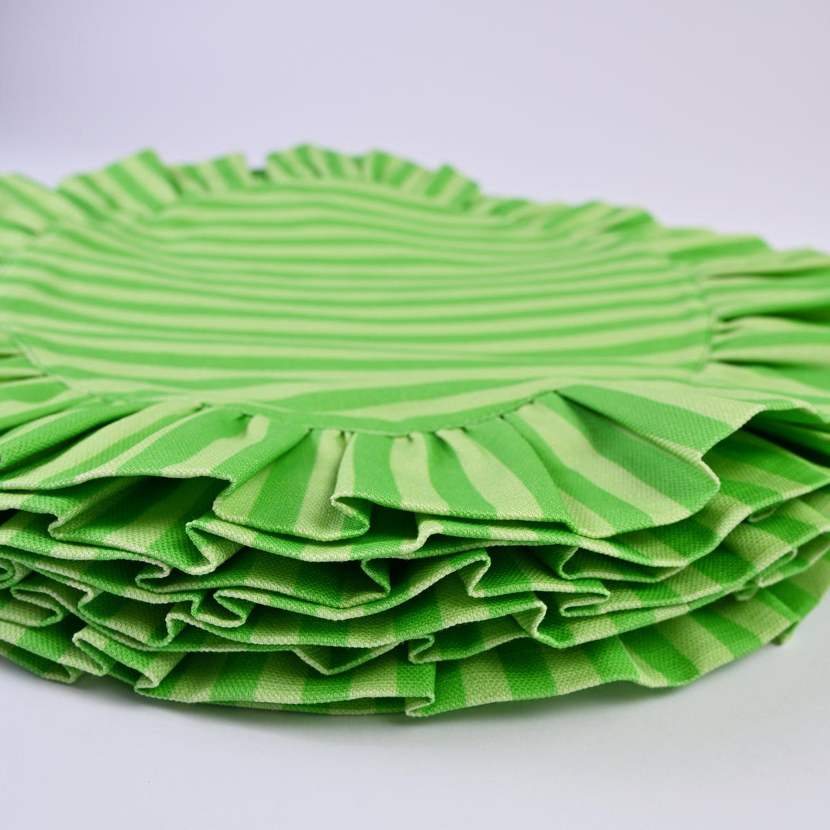 Luxury Natural Cotton Linen Striped Placemats
