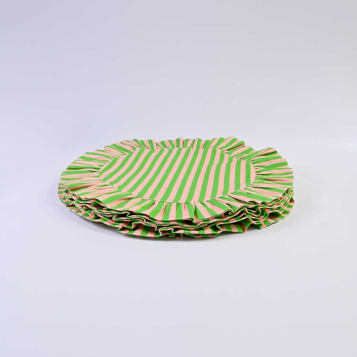 Luxury Natural Cotton Linen Striped Placemats