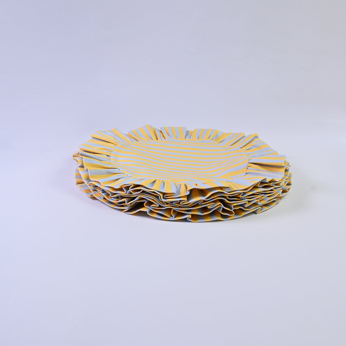 Luxury Natural Cotton Linen Striped Placemats