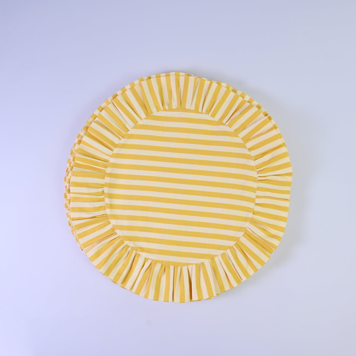 Luxury Natural Cotton Linen Striped Placemats