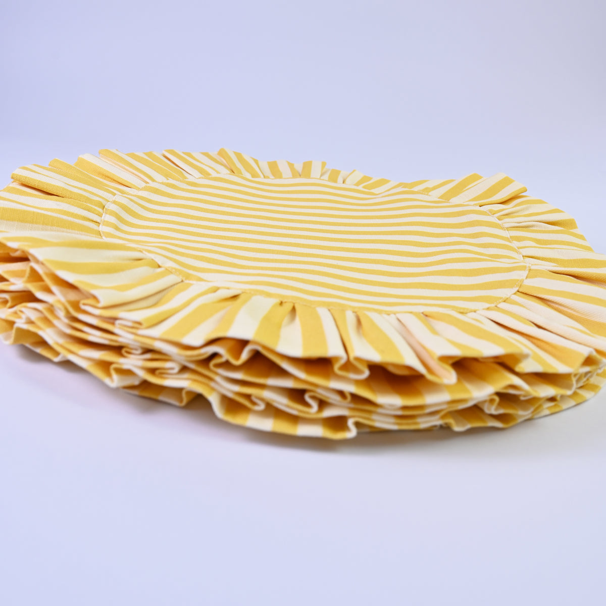 Luxury Natural Cotton Linen Striped Placemats