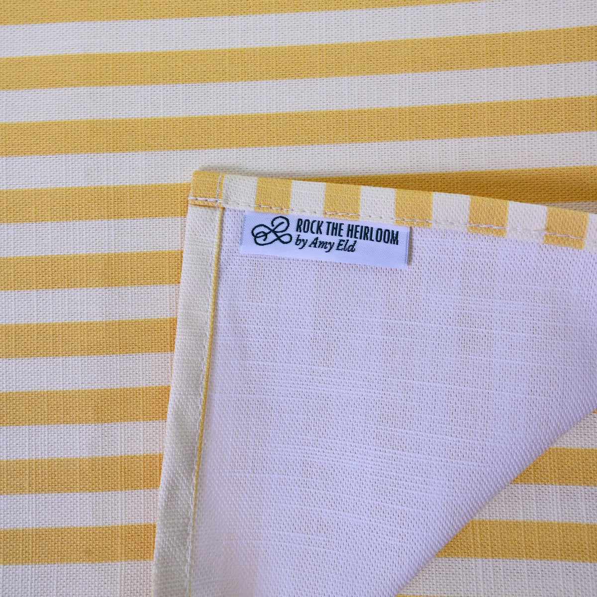 Luxury Natural Cotton Linen Striped Napkins