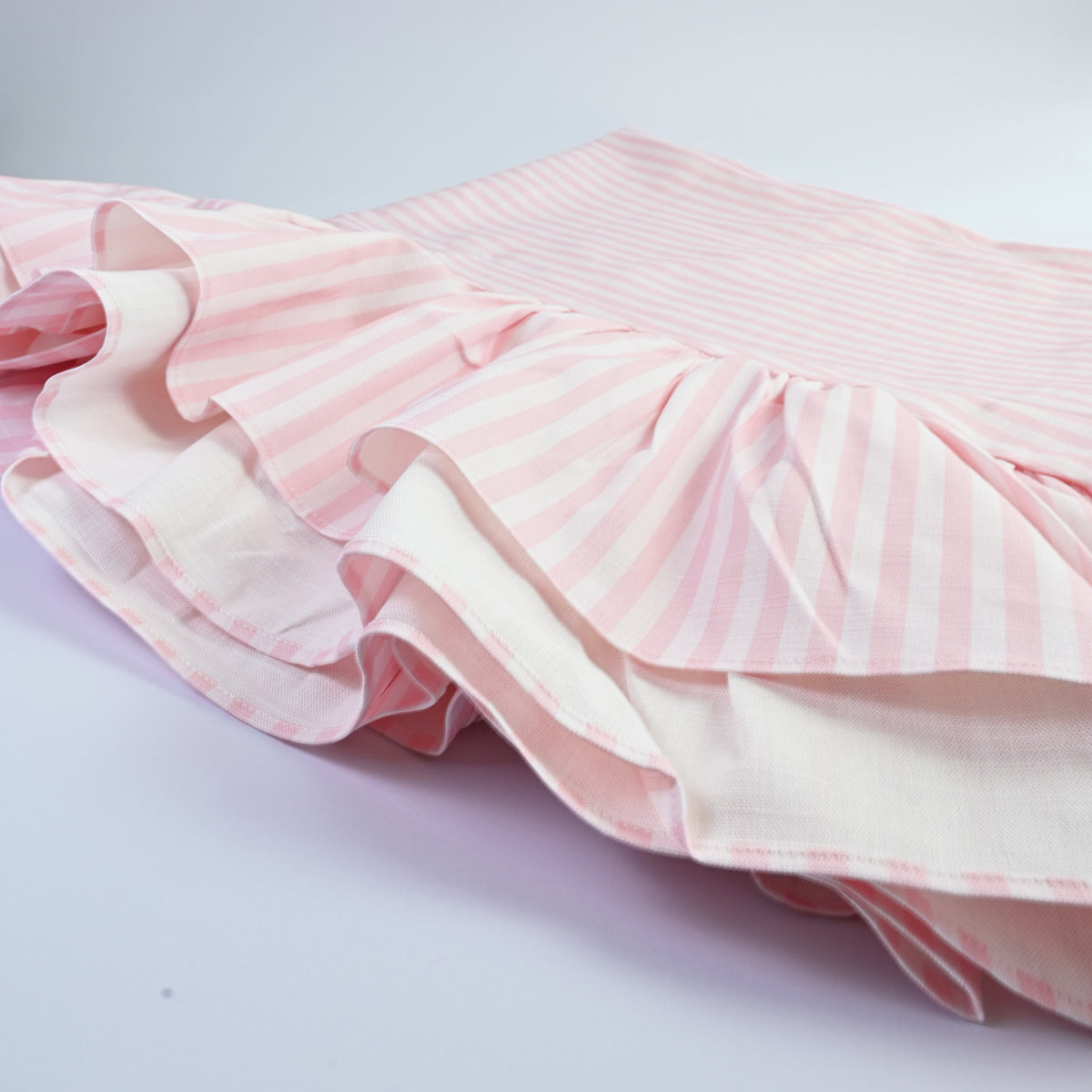 Luxury Natural Cotton Linen Striped Tablecloths