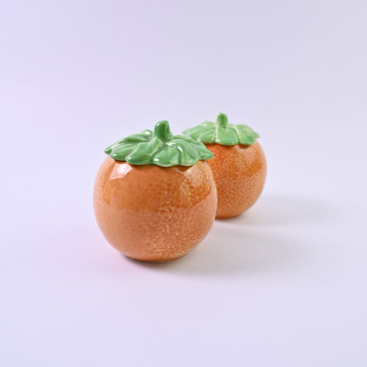 Orange Pot with lid